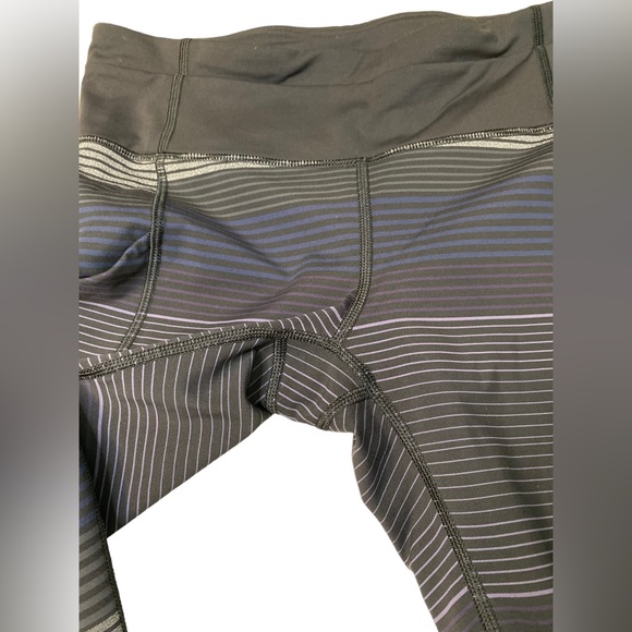 lululemon | size 4 Speed Tight II Om Stripe Black Multi / Black - Picture 8 of 11